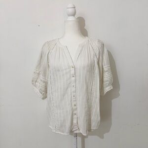 z supply white lace pintuck blouse